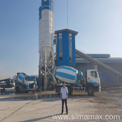 Export to Indonesia HZS25 Concrete Batching Plant